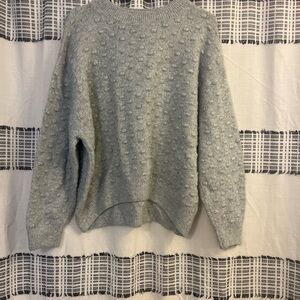 H&M Light Gray Textured Women's Sweater